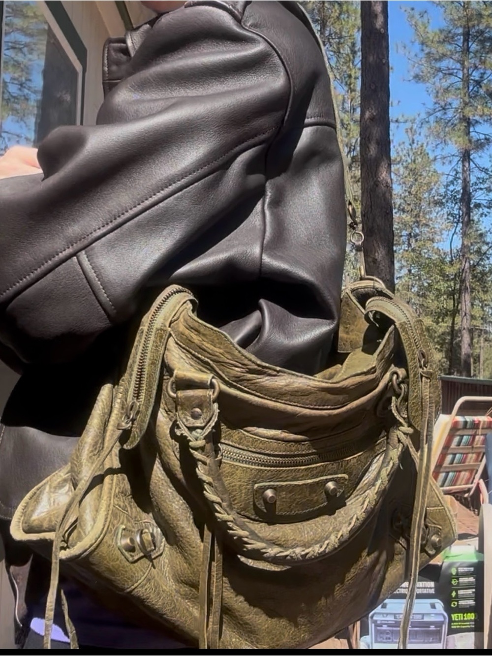 Balenciaga vintage Olive Green Classic City Bag - Picture 2 of 12